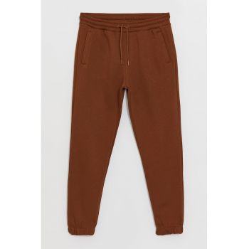 Pantaloni de trening din amestec de bumbac cu buzunare laterale