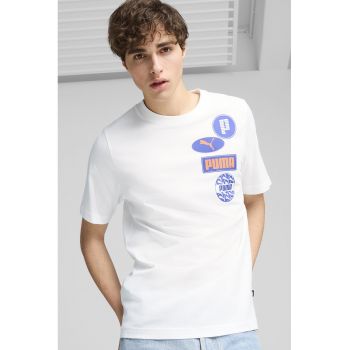 Tricou de bumbac cu logo