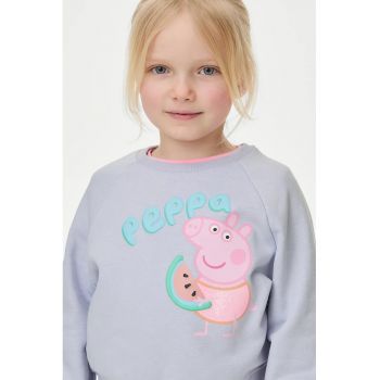 Bluza din amestec de bumbac cu imprimeu