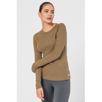 Bluza din amestec de bumbac organic cu decupaj pe partea din spate