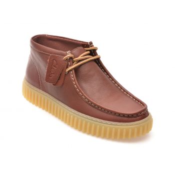 Ghete casual CLARKS maro, TORHHI, din piele naturala