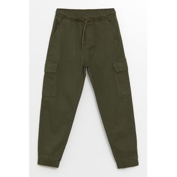 Pantaloni cargo cu talie ajustabila