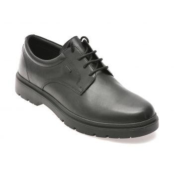 Pantofi casual GEOX negri, U46HNB, din piele naturala