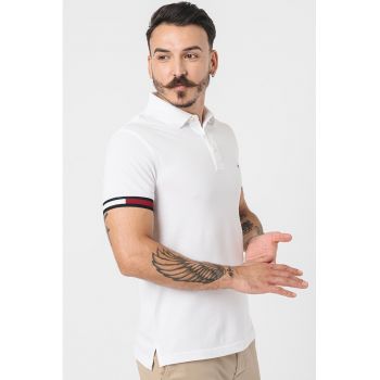 Tricou polo din amestec de bumbac organic