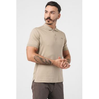 Tricou polo slim fit de bumbac organic