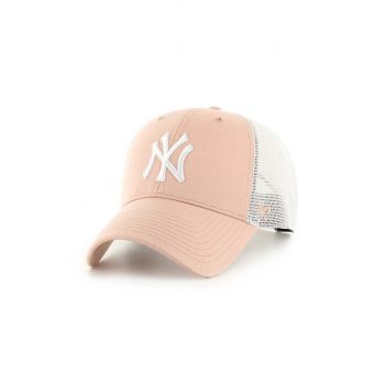 47 brand sapca MLB New York Yankees culoarea bej, cu imprimeu, B-BRANS17CTP-DV ieftina