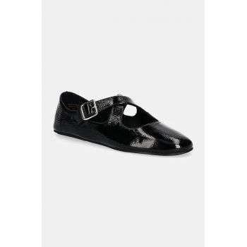 Aldo balerini de piele AMBERIA culoarea negru, 13875064 AMBERIA