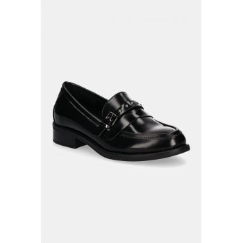 Answear Lab mocasini femei, culoarea negru, cu toc plat