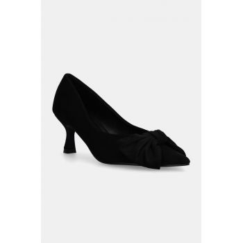 Answear Lab pantofi cu toc culoarea negru