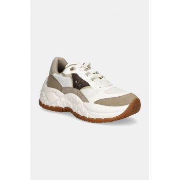 Armani Exchange sneakers culoarea alb, XDX171 XV898 U300