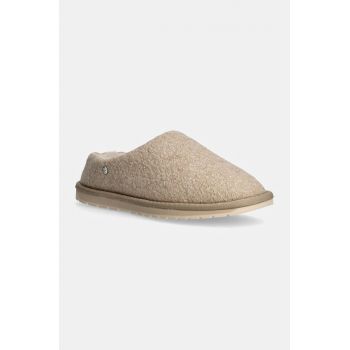 Emu Australia papuci de casa Joy Felt culoarea bej, W13148.MACA