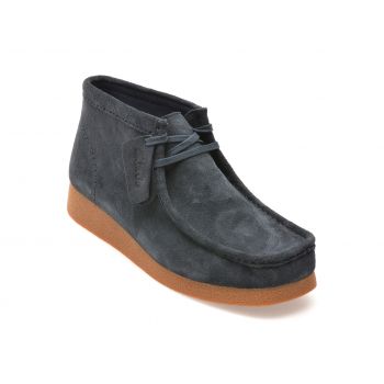 Ghete casual CLARKS bleumarin, WALEVBT, din piele intoarsa