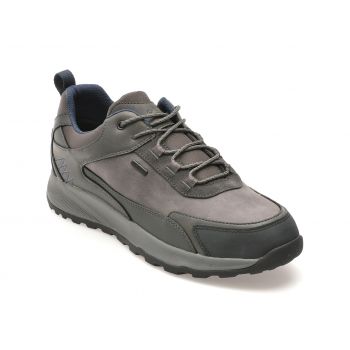 Pantofi casual GEOX gri, U46EZA, din piele ecologica