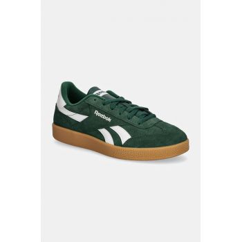 Reebok Classic sneakers din piele intoarsă Smash Edge culoarea verde, 100208242