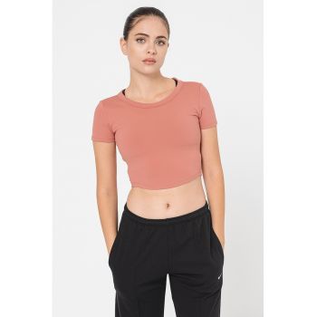 Tricou crop cu tehnologie Dri-Fit - pentru fitness