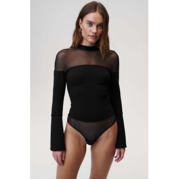 Undress Code body My Muse Bodysuit femei, culoarea negru, neted, 719