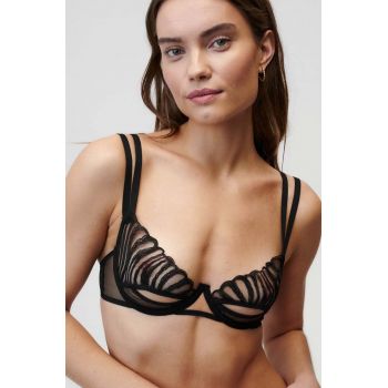 Undress Code sutien Te Amo Bra culoarea negru, dantela, neted, 726