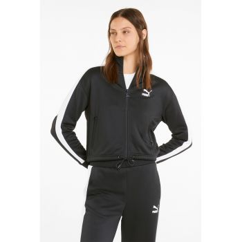 Bluza sport crop cu fermoar T7 PT