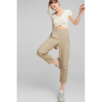 Pantaloni sport crop cu talie inalta T7 DK