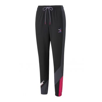 Pantaloni sport cu model colorblock