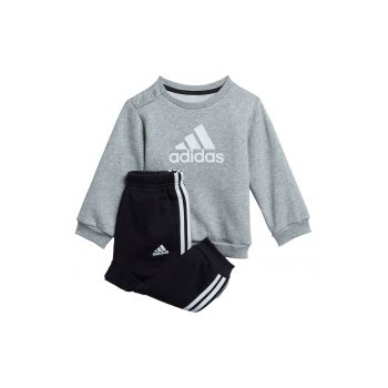 Set de bluza si pantaloni de trening cu imprimeu logo pentru fitness