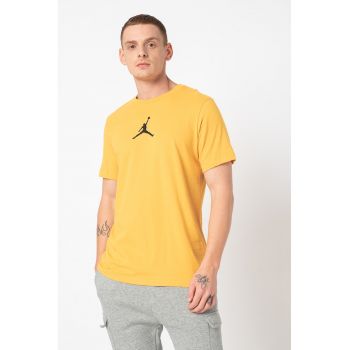 Tricou cu decolteu la baza gatului si logo Jordan Jumpman