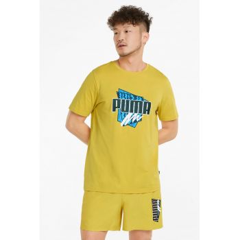 Tricou de bumbac cu imprimeu grafic