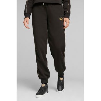 Pantaloni sport cu buzunare laterale Essentials Minimal Gold