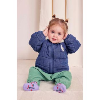 Bobo Choses geaca bebe culoarea albastru marin, 224AB099