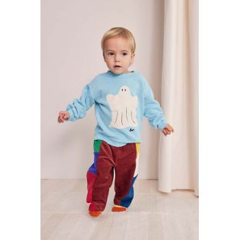 Bobo Choses pantaloni de trening pentru bebeluși culoarea maro, modelator, 224AB072