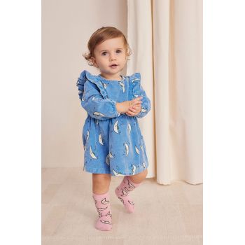 Bobo Choses rochie din bumbac pentru bebeluși Beneath The Moon mini, evazati, 224AB083