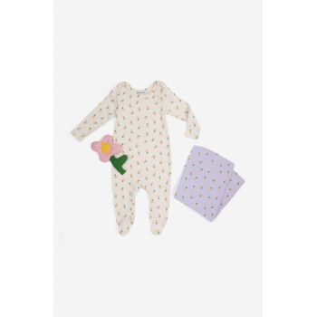 Bobo Choses salopeta din bumbac pentru bebelusi Pansy Flower 224AB105