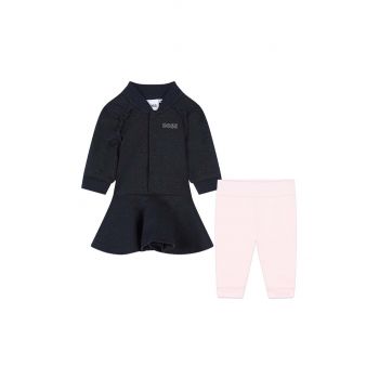 BOSS compleu bebe culoarea albastru marin, J51088