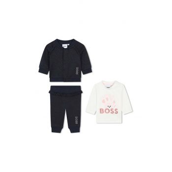 BOSS compleu bebe culoarea albastru marin, J51090