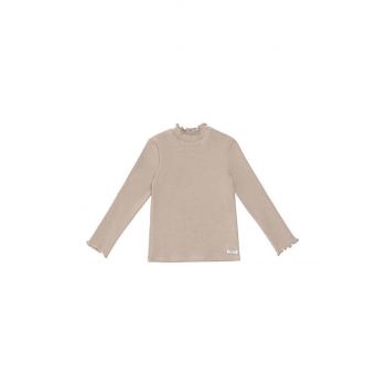 Donsje longsleeve copii Wonsy Shirt culoarea bej, cu turtleneck, 4089800