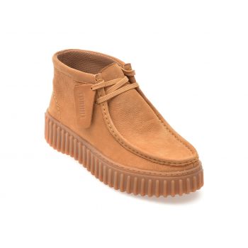 Ghete casual CLARKS maro, TORHMOS, din nabuc