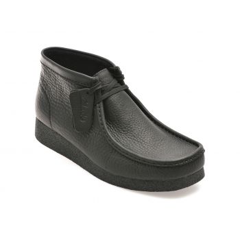 Ghete casual CLARKS negre, WALEVBT, din piele naturala