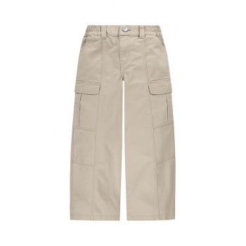 Levi's pantaloni de bumbac pentru copii TWILL '94 BAGGY WIDE LEG culoarea bej, modelator, 3EL019