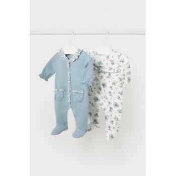 Mayoral Newborn salopete bebelusi din bumbac 2-pack 2778