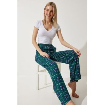 Pantaloni de pijama cu imprimeu - din amestec de bumbac