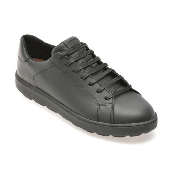 Pantofi casual GEOX negri, D45WEB, din piele naturala