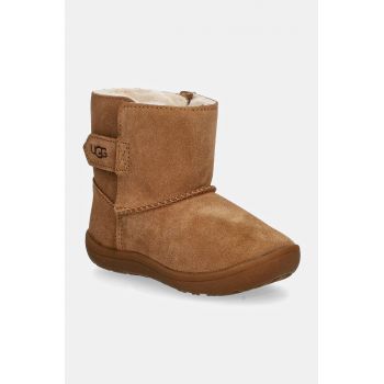 UGG cizme de zapada din piele intoarsa KEELAN II culoarea maro, 1157634T