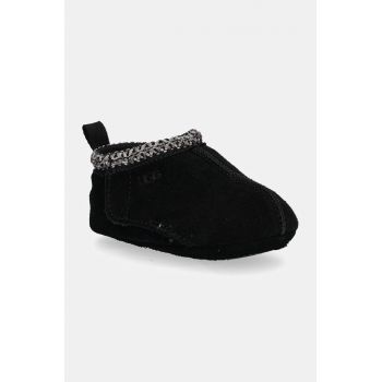 UGG pantofi din piele intoarsa pentru bebe BABY TASMAN culoarea negru, 1130359I