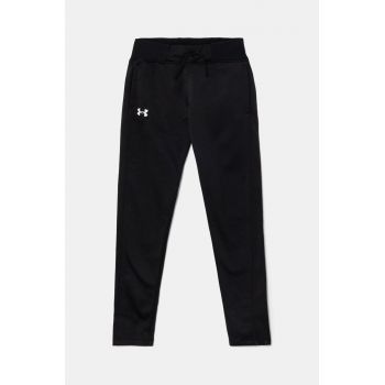 Under Armour pantaloni de trening pentru copii Fleece Pants culoarea negru, neted, 1356489