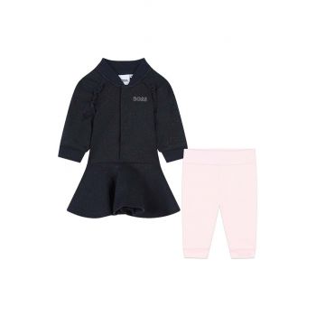 BOSS compleu bebe culoarea albastru marin, J51088