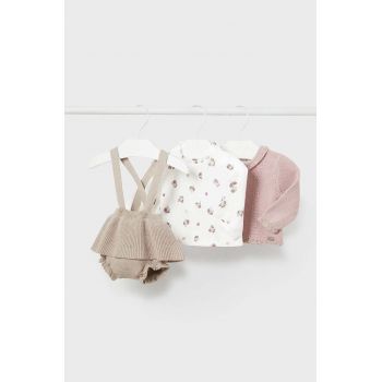 Mayoral Newborn compleu bebe culoarea bej, 2891