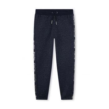 Michael Kors pantaloni de trening pentru copii culoarea albastru marin, cu imprimeu, R30177