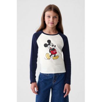 Bluza din bumbac cu imprimeu cu Mickey Mouse