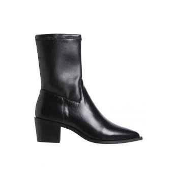 Botine western de piele