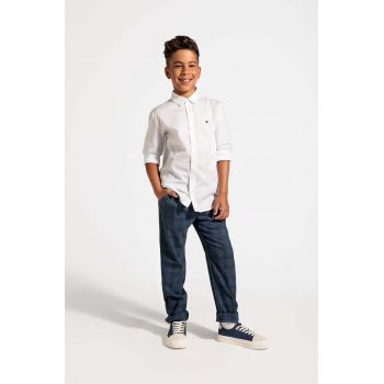 Coccodrillo pantaloni copii culoarea albastru marin, modelator, BACK TO SCHOOL BOY